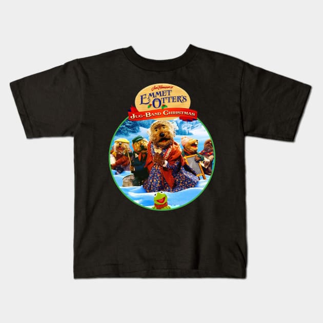 Funny Emmet Otters Jug Band Christmas Vintage Kids T-Shirt by makakoli77
